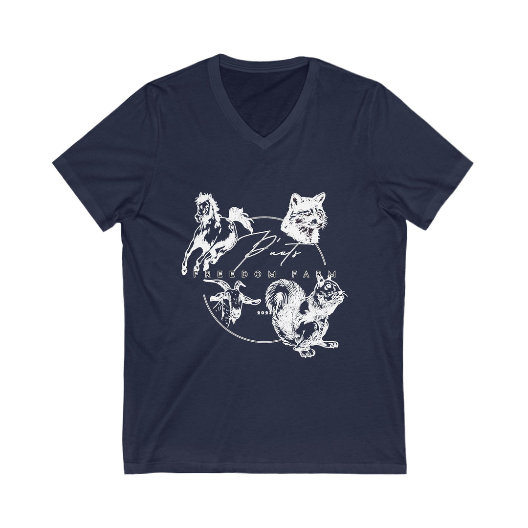 P'Nut's Freedom Farm Unisex V-Neck Tee
