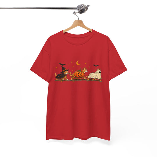 Halloween Costume Parade T-Shirt — Cute Witch, Pumpkin & Ghost Graphic Tee