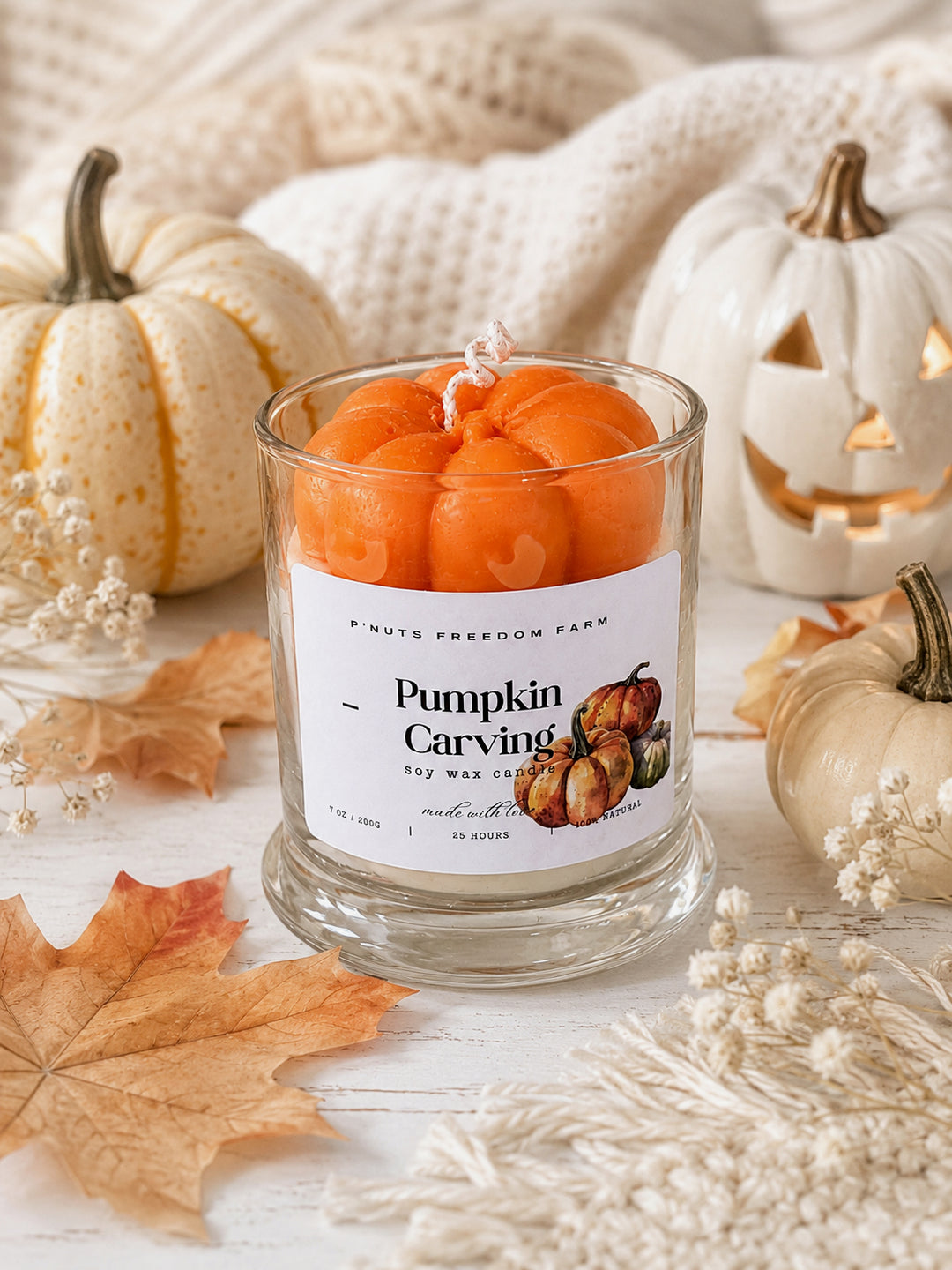 Pumpkin Carving - Soy Wax Candle