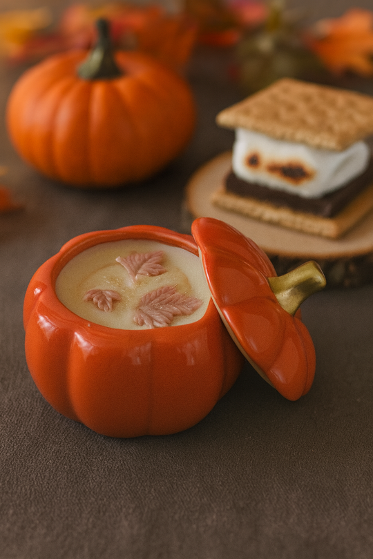 Pumpkin S'Mores Handmade Soy Wax Candle
