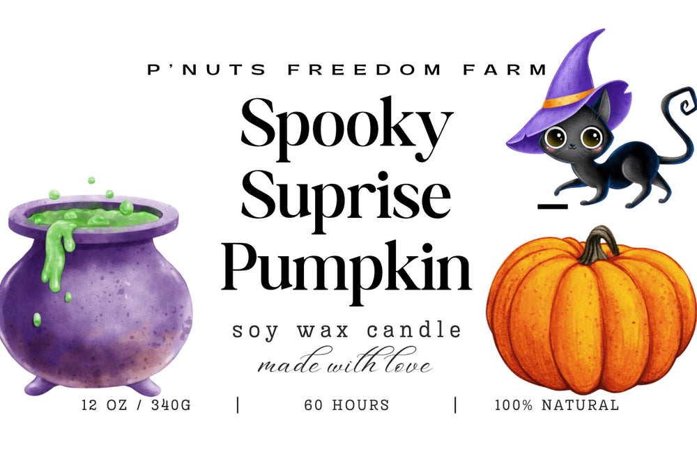 🎃 Spooky Surprise Pumpkin - Soy Wax Candle